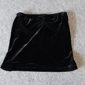 Black Velvet Mini Skirt Women's Size 34